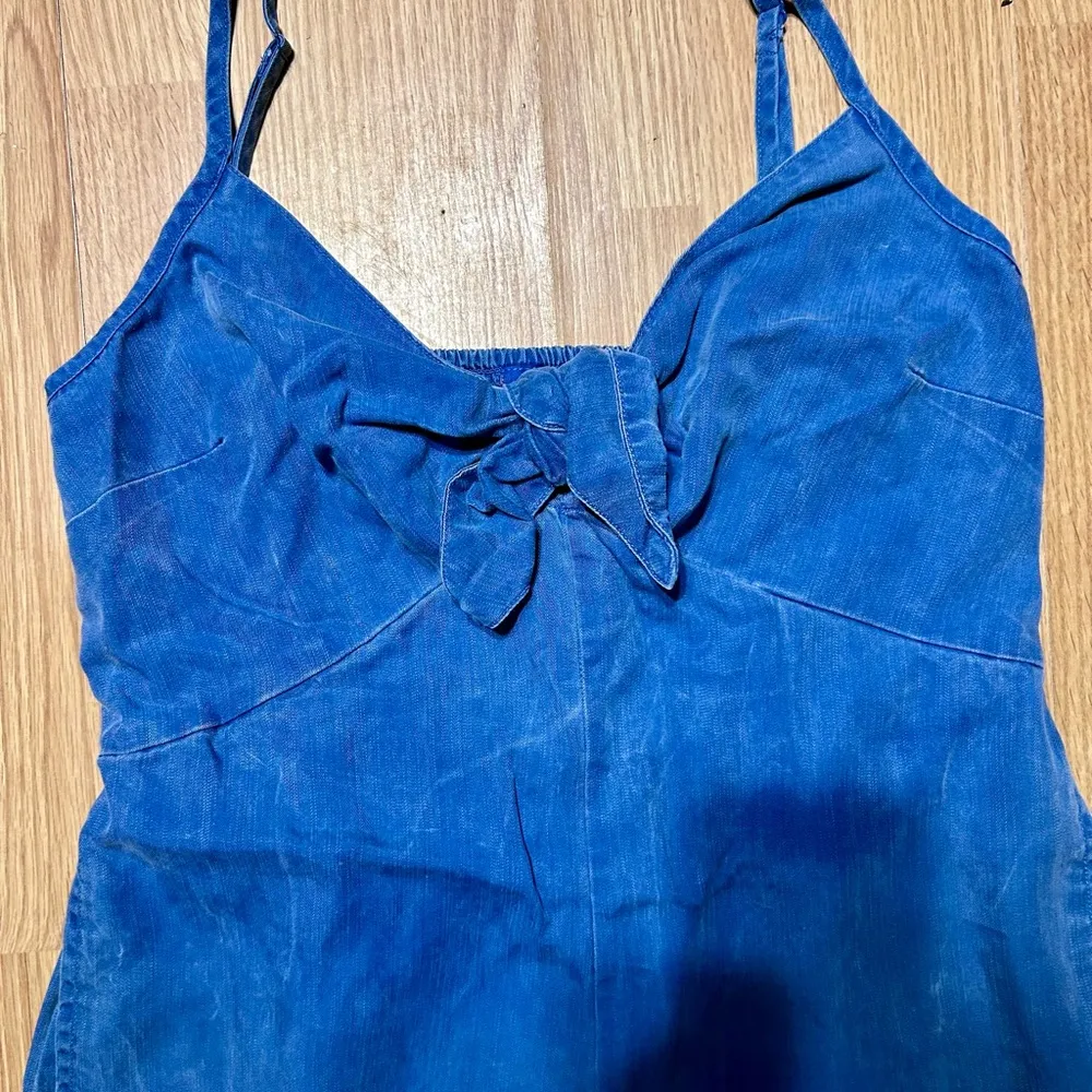 Old Navy Blue Wide-Leg Jumpsuit women Medium - Image 6