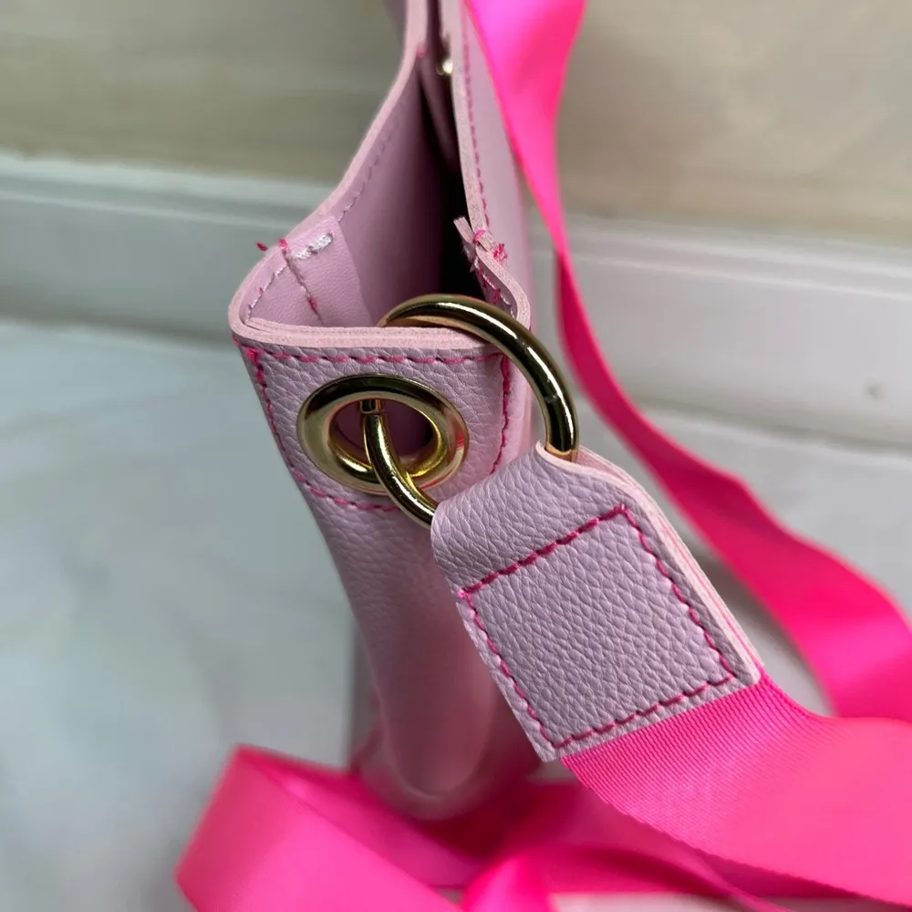 Womens CROSSBODY Neon pink strap lightweight purse/Bag|Barbiecore - Image 9