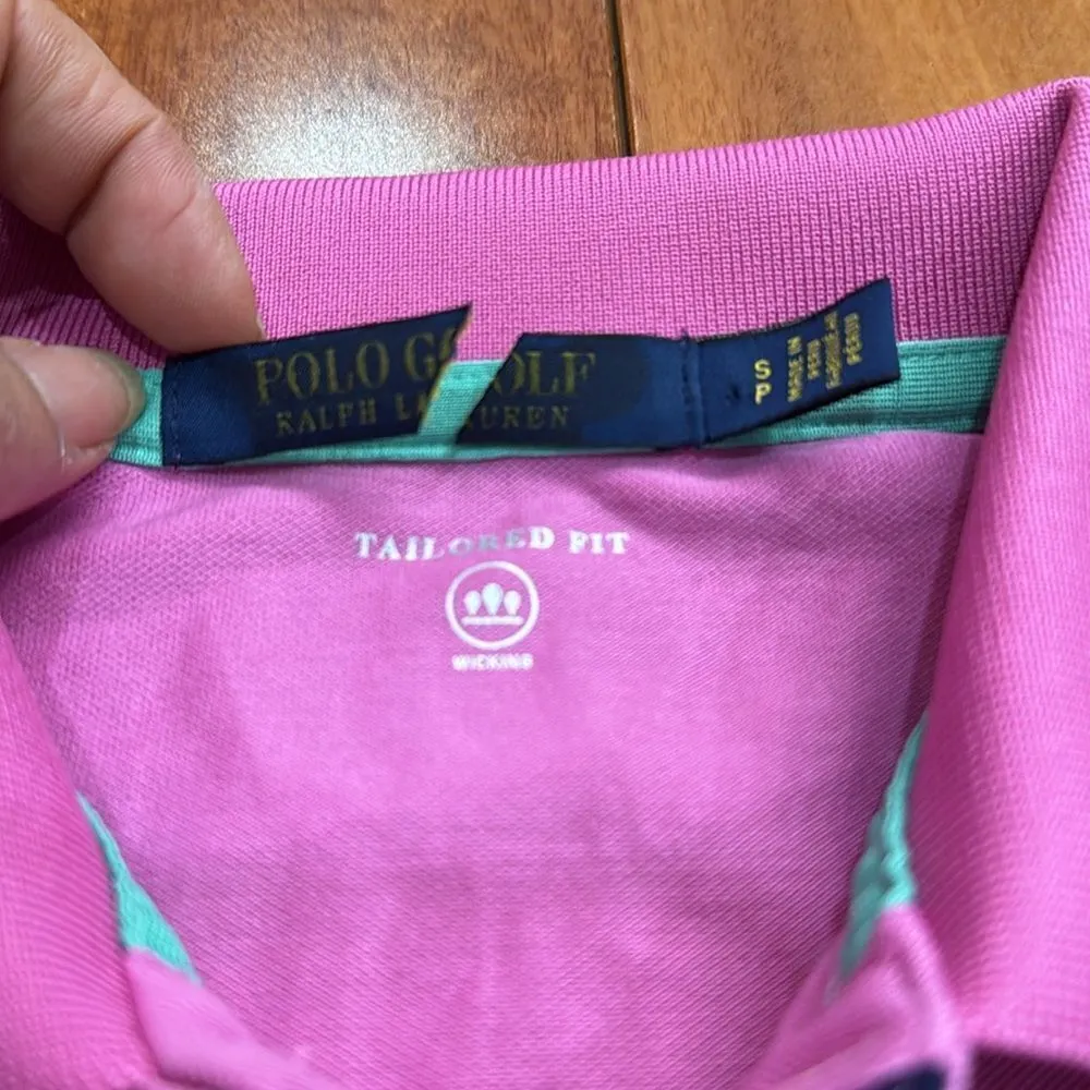 NWOT Polo by Ralph Lauren Pink Polo Golf Tailored fit Shirt size SP - Image 3