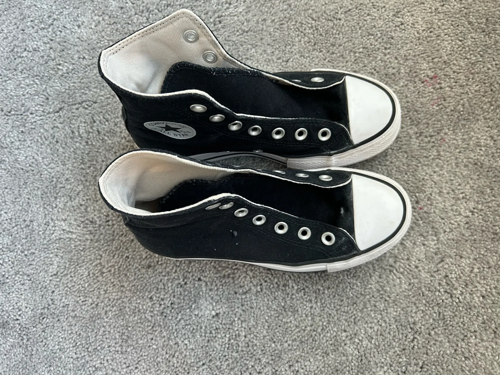 Black Converse High-Top (laces last photo) - Image 3