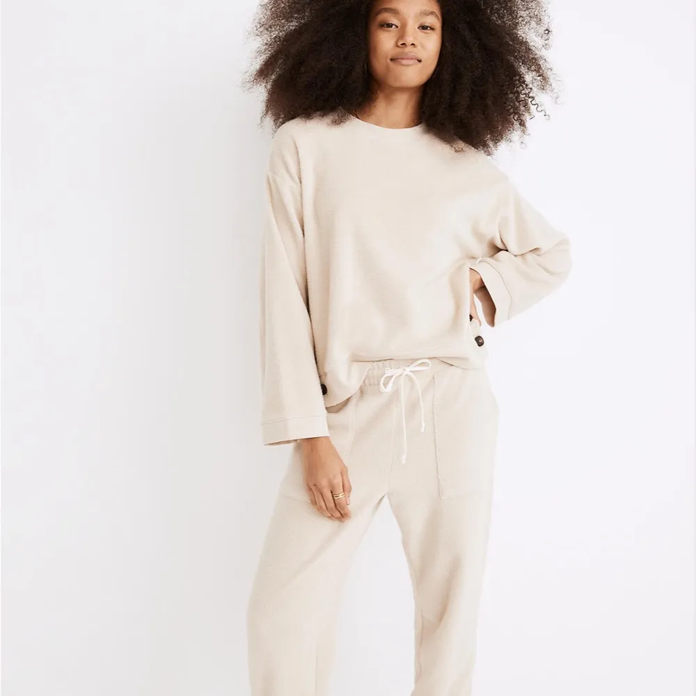 Madewell Brushed Side-Button Relaxed Sweatshirt - Image 6