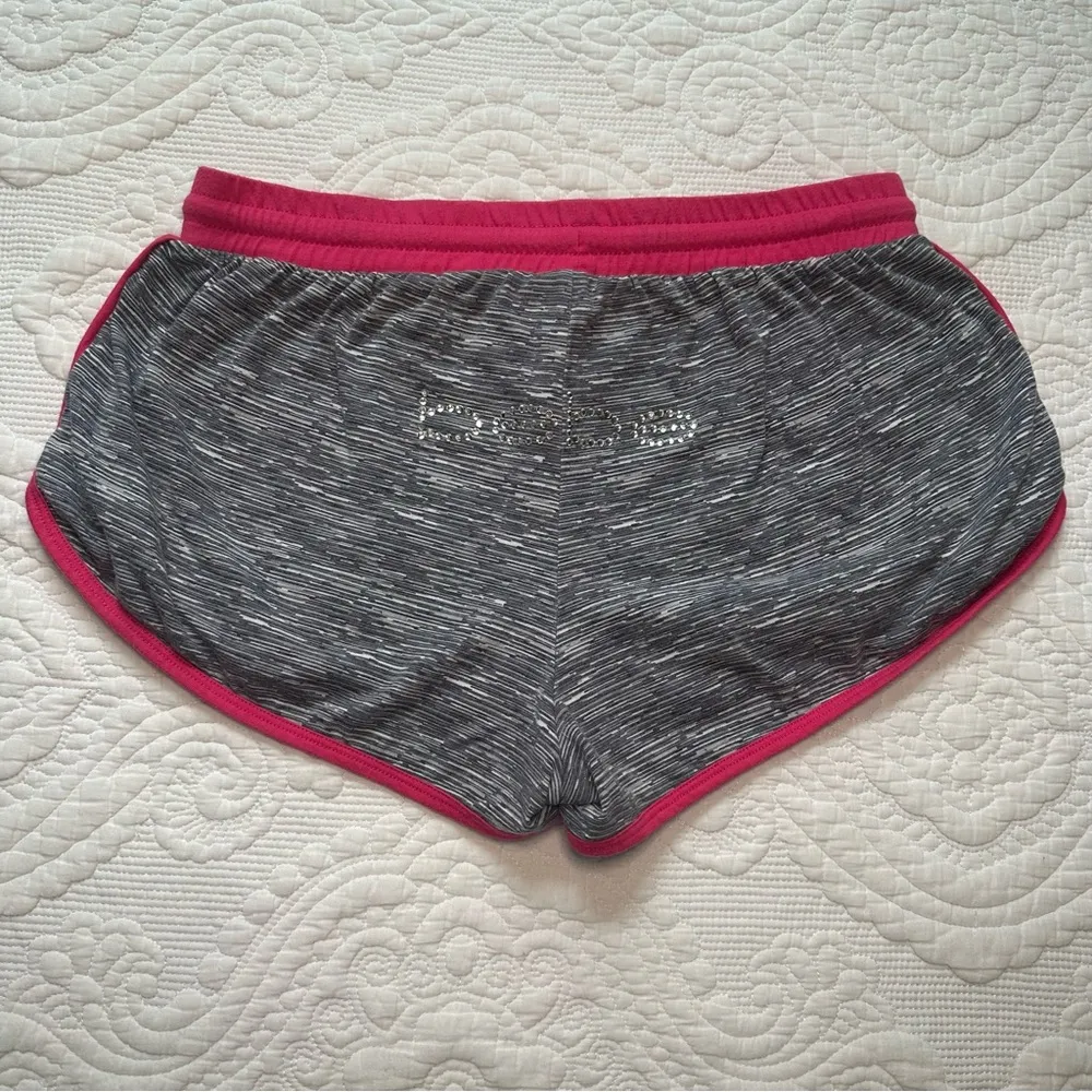 Bebe Mini Sweatshorts. Large. Gray and Pink. - Image 5