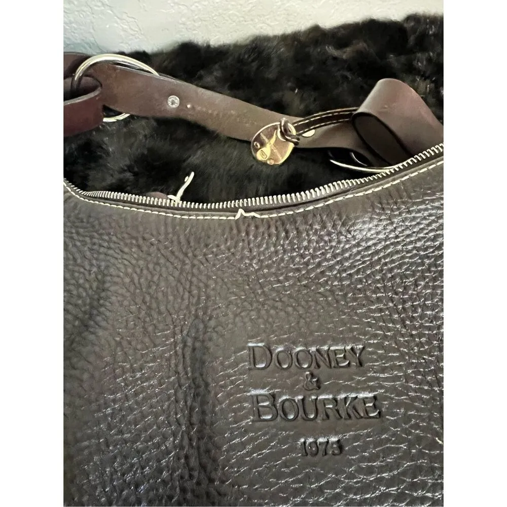 DOONEY &  BOURKE 1975 Small East West Hobo Shoulder Bag  Leather - Image 6