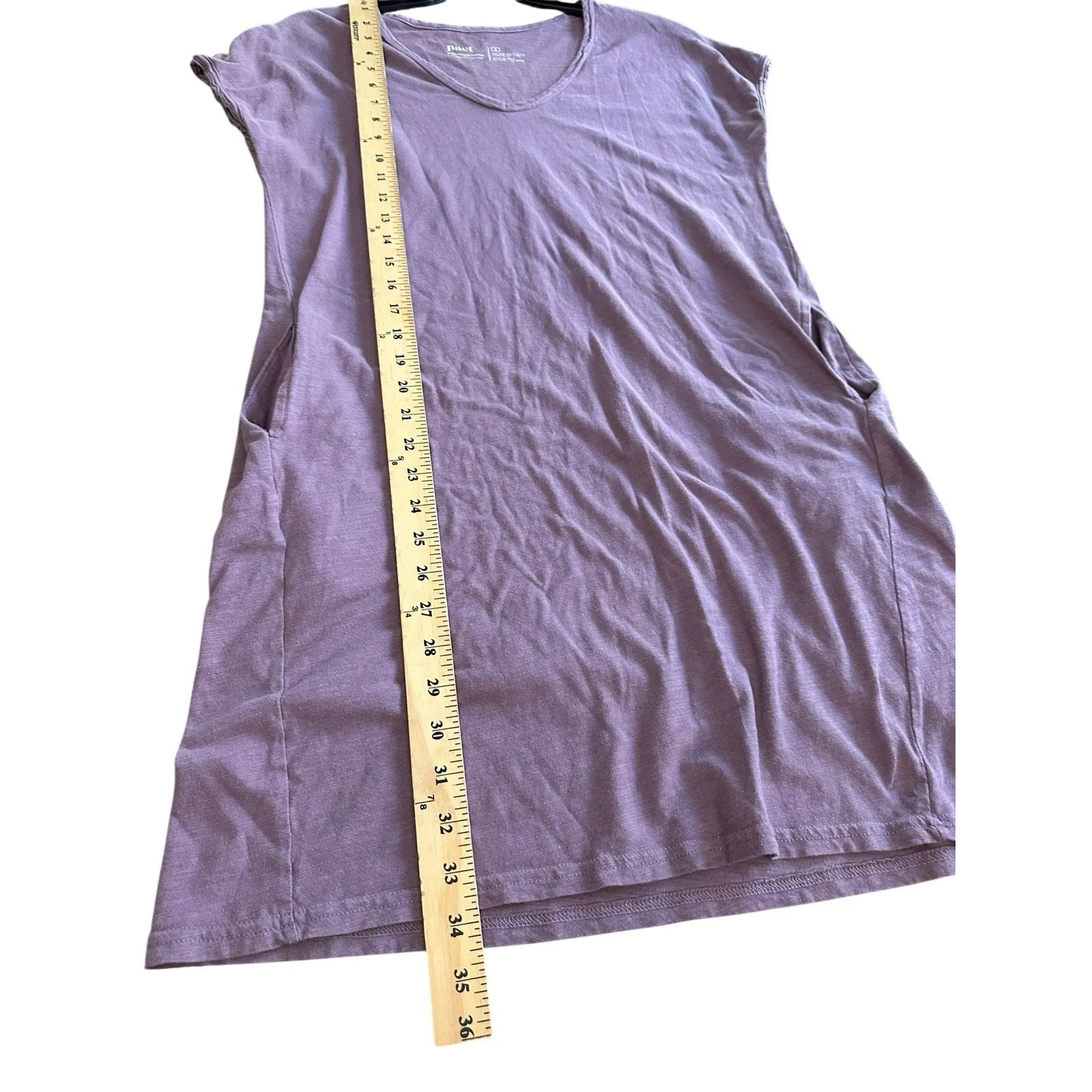Pact Organic Cotton T-shirt‎ Dress Pink Small Short Sleeve Pockets #UV12-4 - Image 6