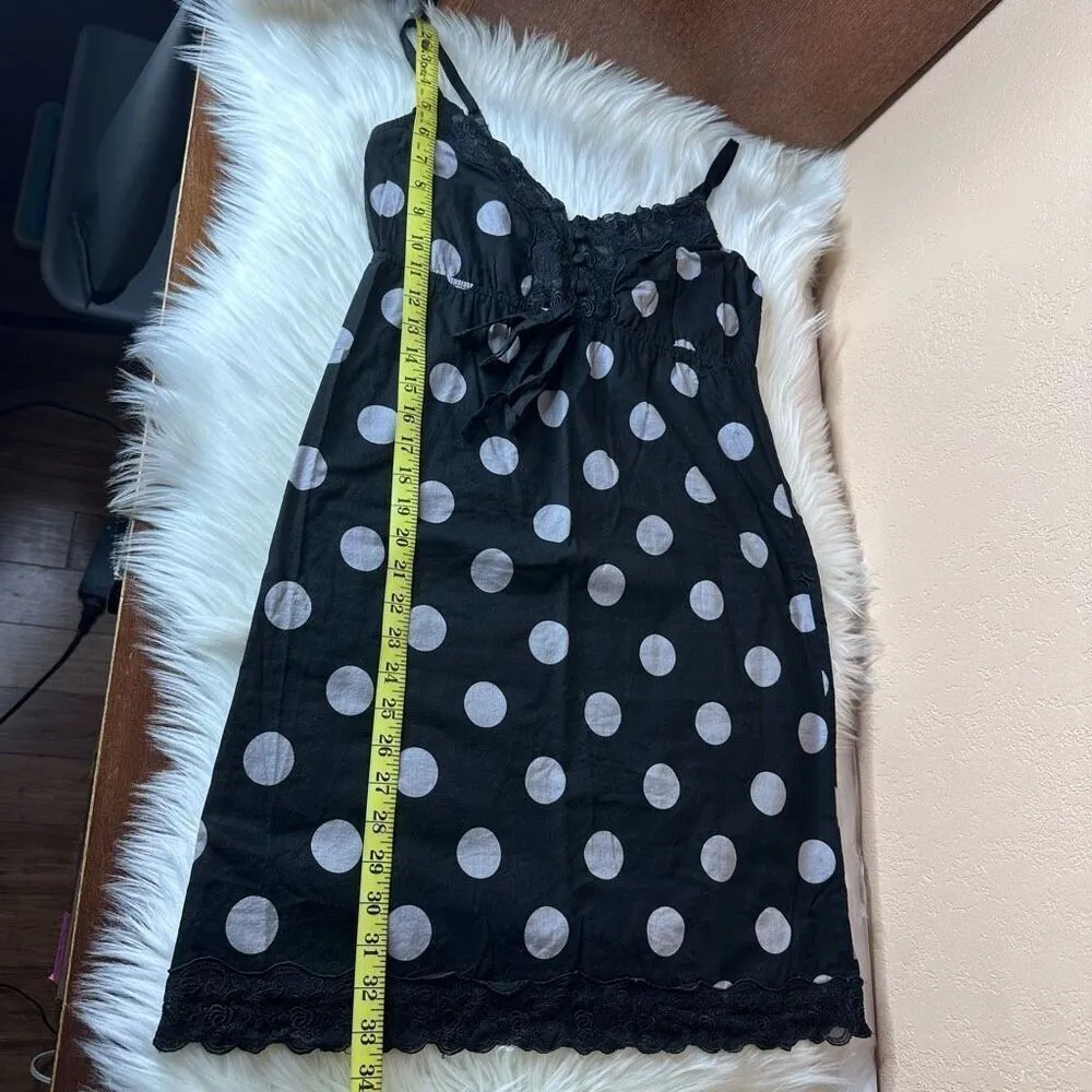 Hurley Polka Dot Slip Style Dress Size Medium - Image 10