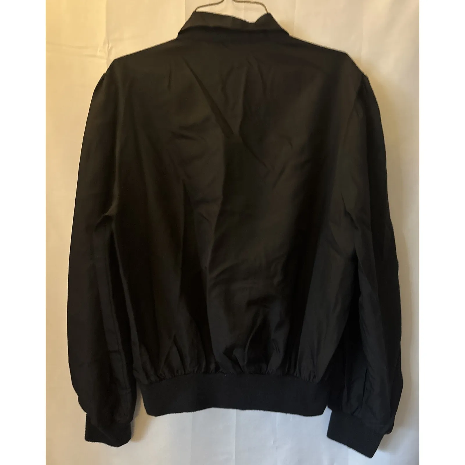 Vtg Ship N Shore Women's Black Blouse Nylon Feel Elastic Waist Light Collared M Size M - Image 5