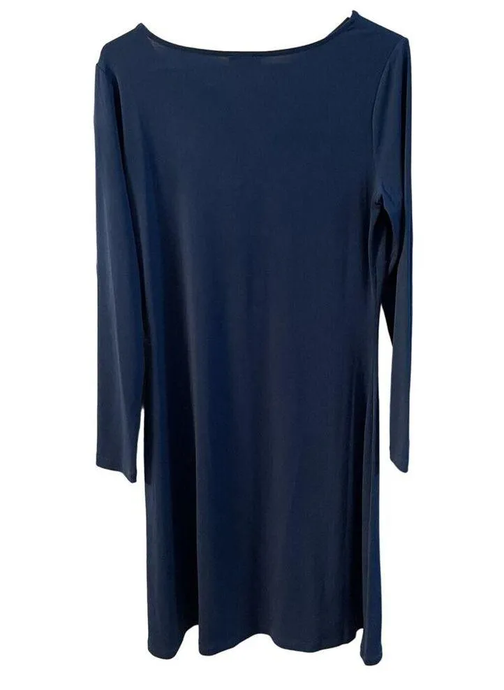 The Limited Polyester Spandex Dress Size Medium NEW “Gibraltar Sea” Blue Classic - Image 2