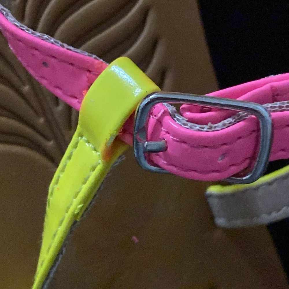 CORKYS CRAYOLA WO SIZE 9 Colorful Sandals BUCKLE ANKLE STRAP. EUC CLEAN Pink - Image 6