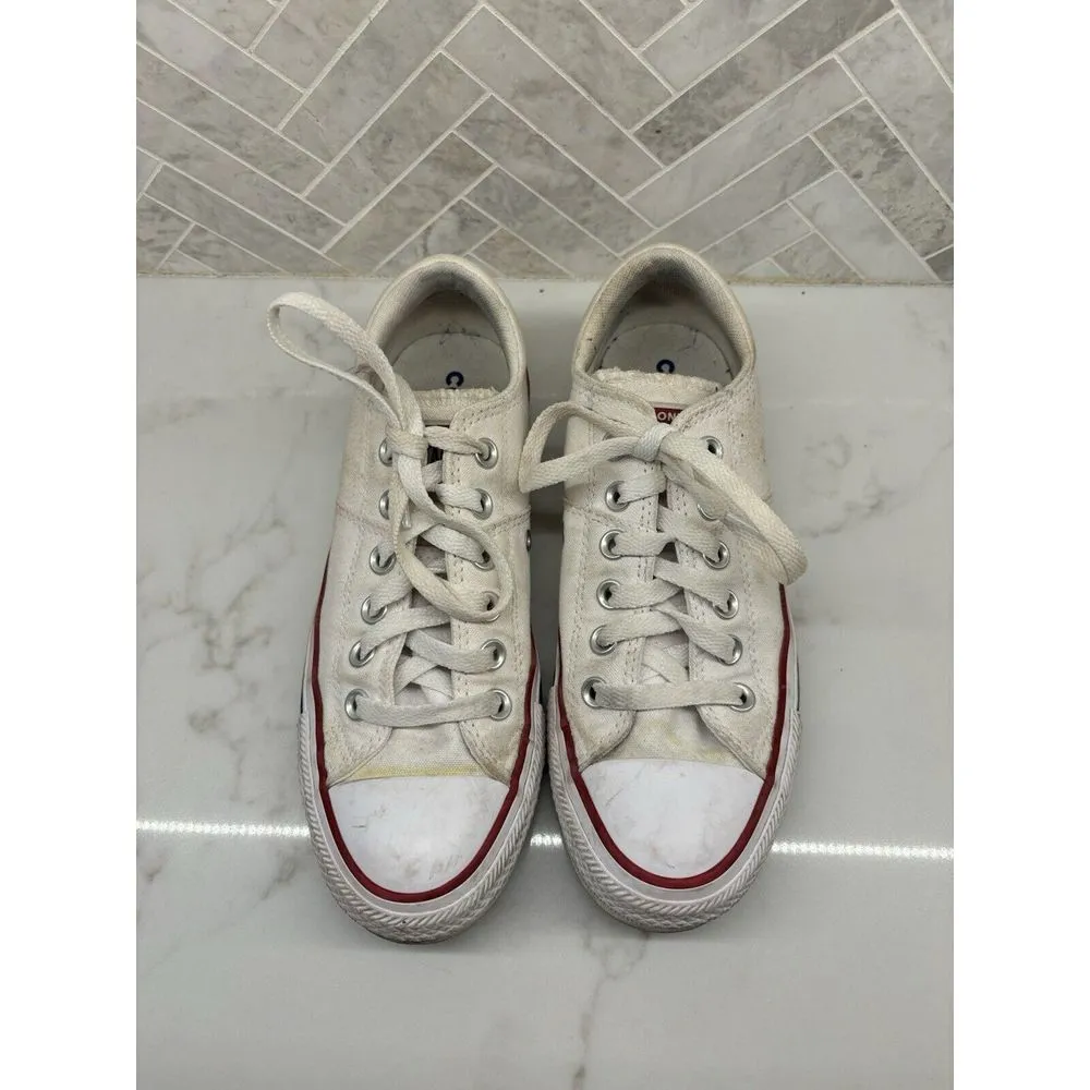 Converse Chuck Taylor All Star Madison OX Low Top‎ Solid White Womens Size 7 - Image 2