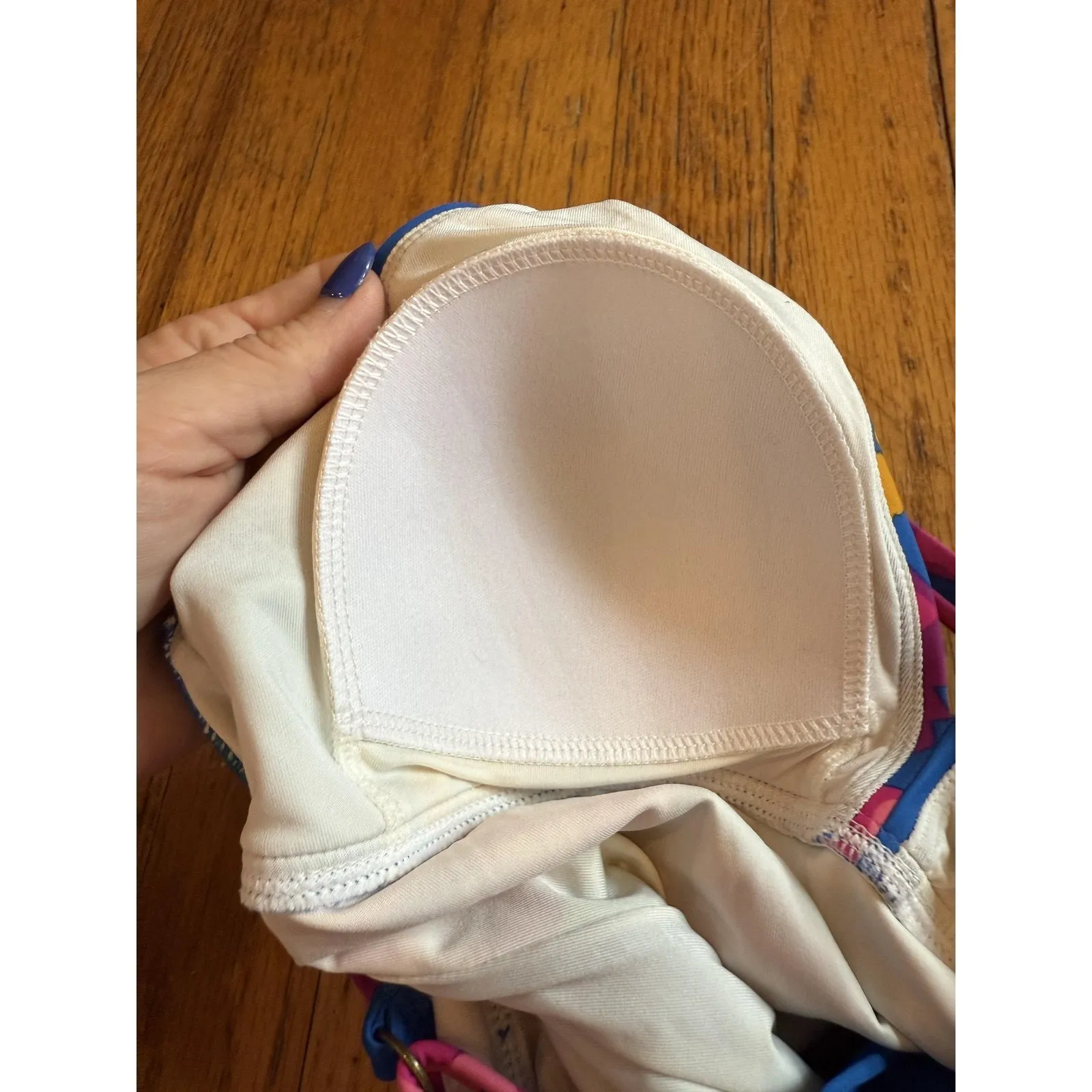 Matilda Jane Tankini Swim Top Womens Medium Blue Floral To The Beach 27633S - Image 5