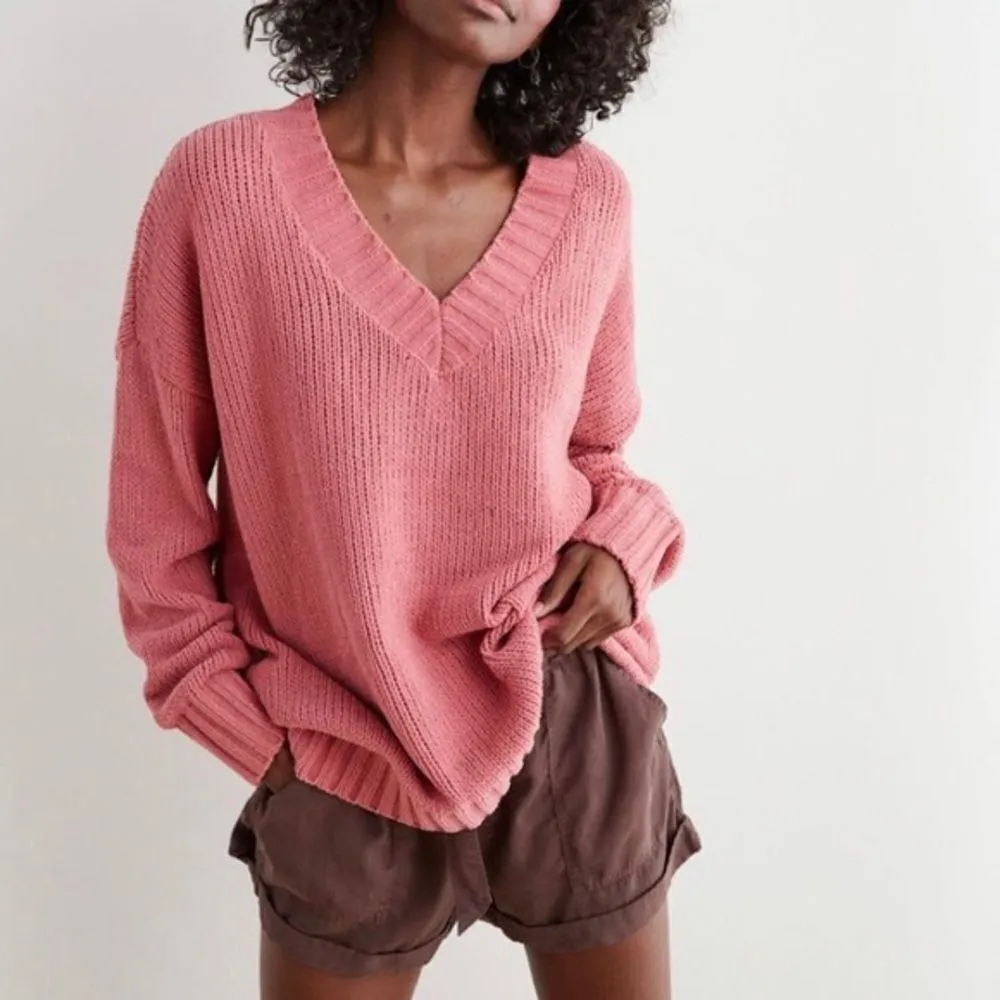 ✨ HP✨Aerie Chenille Oversized V-Neck Sweater✨ - Image 2