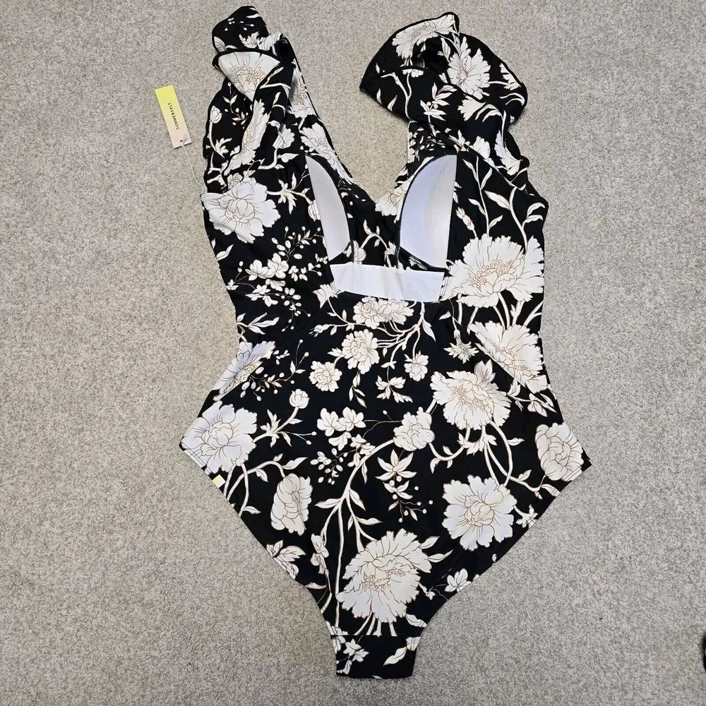 NEW Summersalt Ruffle Backflip One Piece Swimsuit Paradise Floral W/Skirt Sz 22 - Image 4