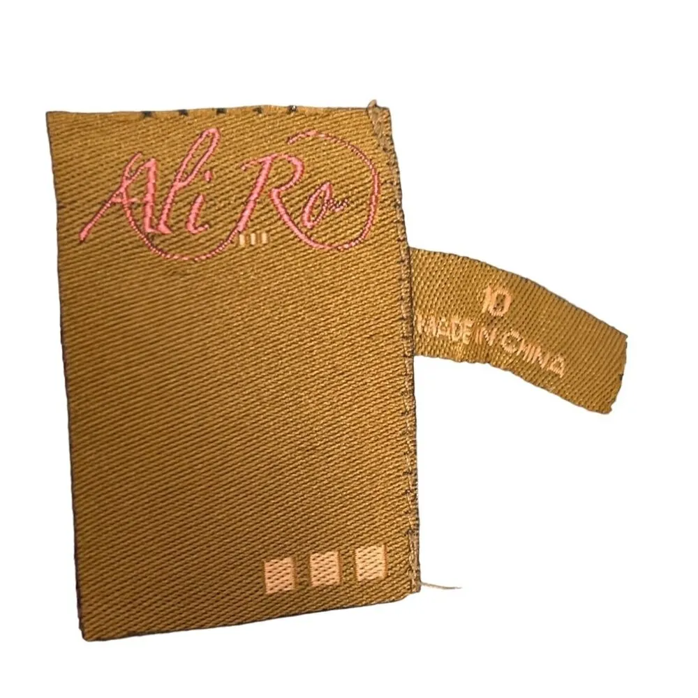 Ali Ro 3/4 Sleeve Black White Abstract Print Dress Size 10 Dress 88M - Image 3