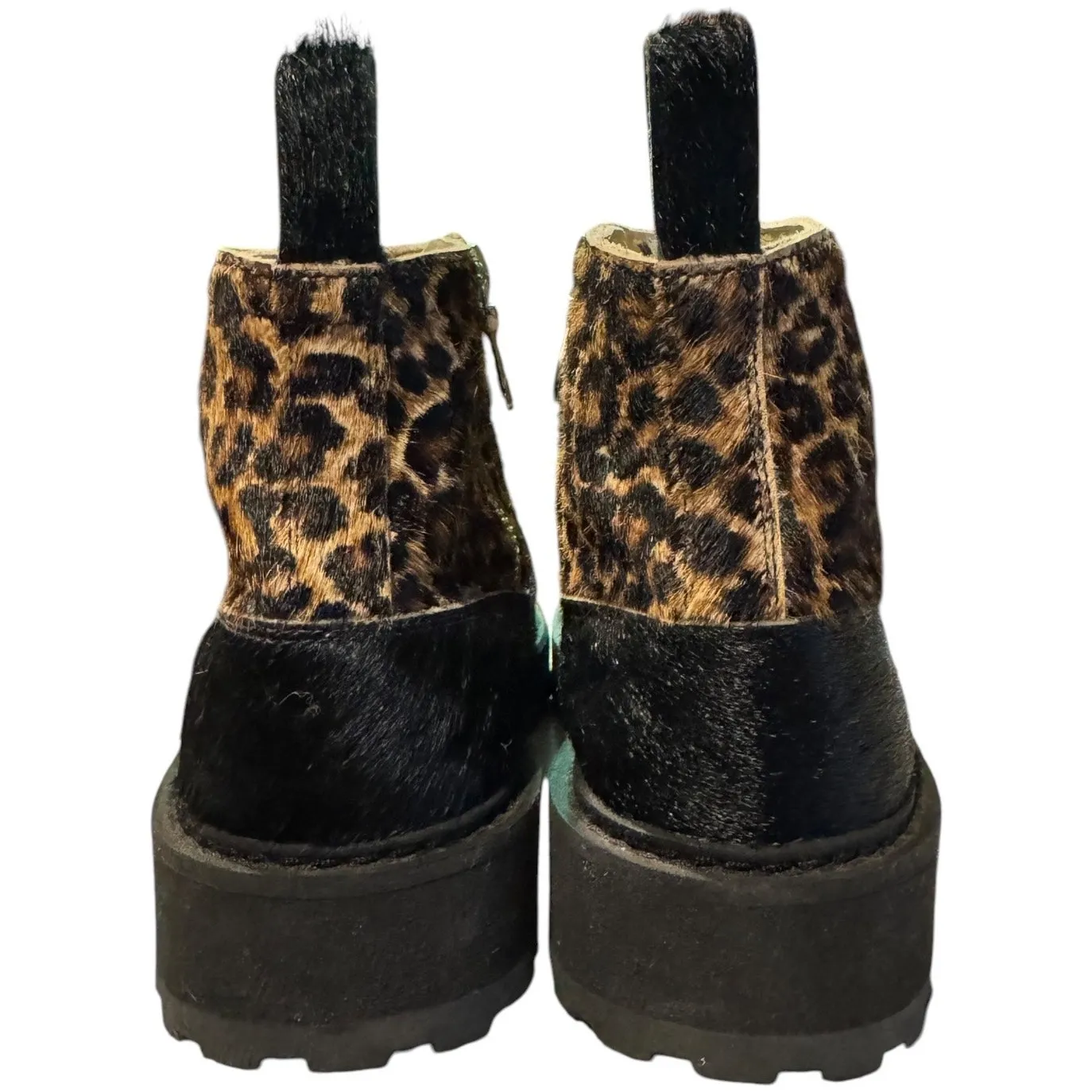 Kith x Diemme Everest Leopard Pony Hair Paderno Zip Boots black & brown Size 8 - Image 9