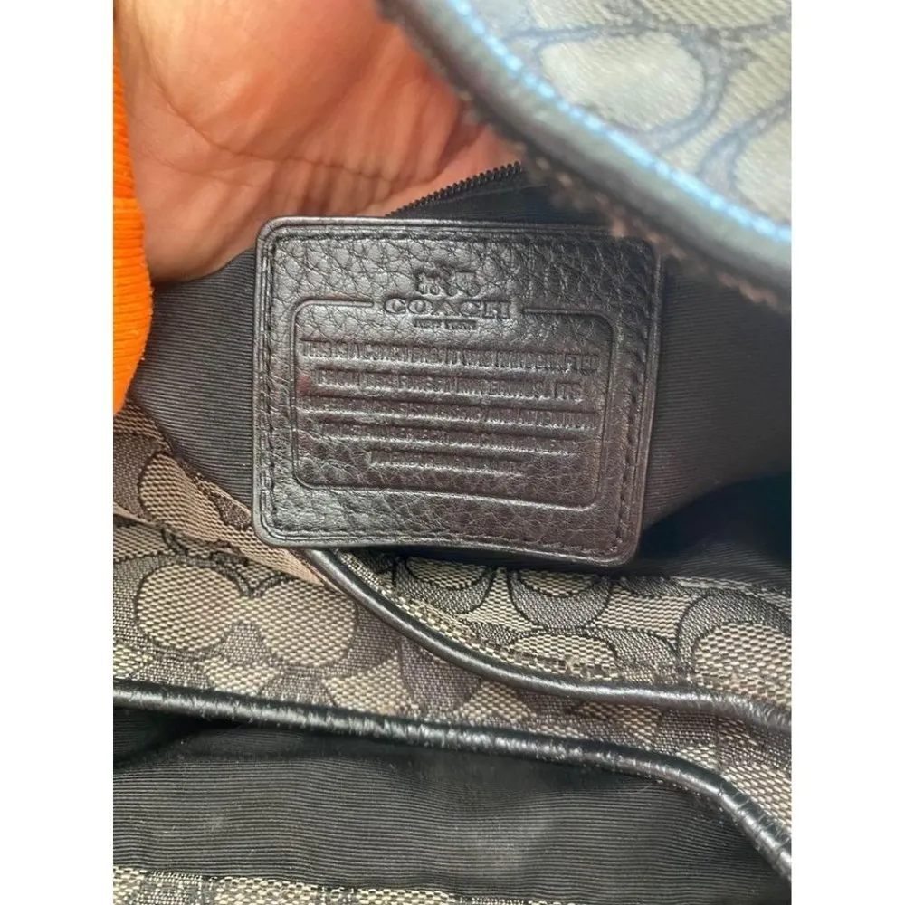 black handbag triple compartment - Image 7