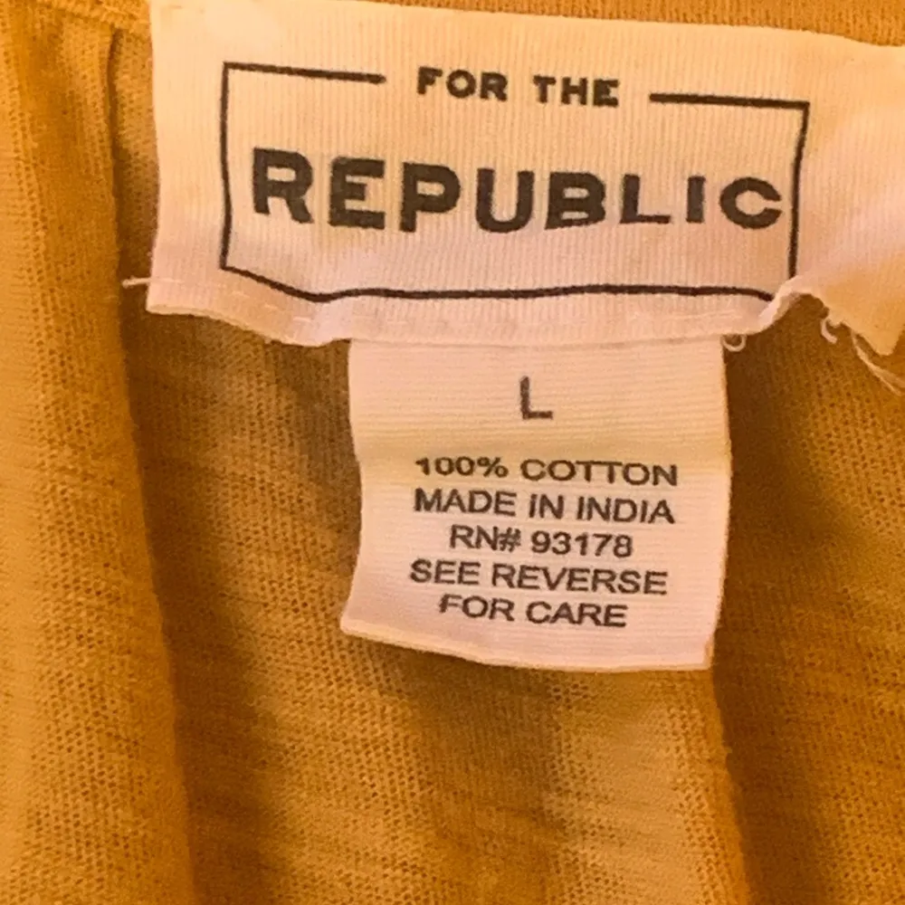 For The Republic maxi dress women’s large golden yellow v-neck Lagenlook… - Image 4