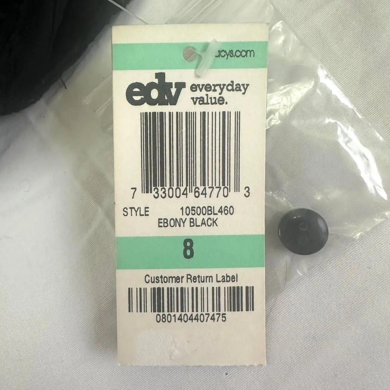 2000s NWT JM Collection Black Fitted Floral Pleated Blouse Sequins Sz 8 Y2K Alt - Image 4