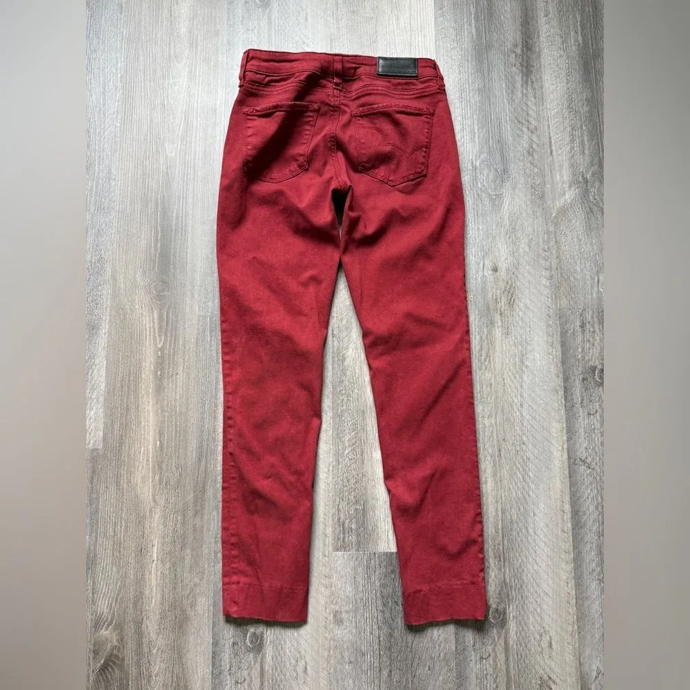 Big Star Alex Skinny Jeans Maroon Red 27” Waist - Image 4