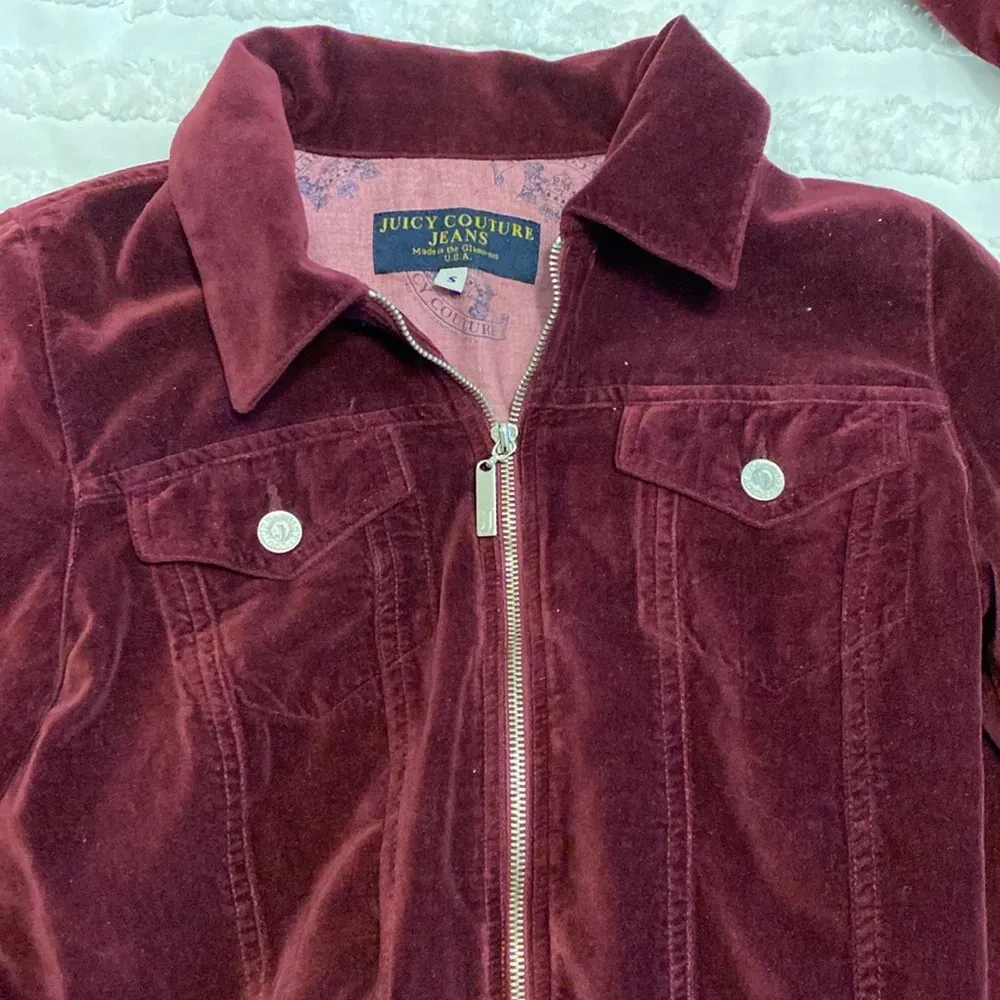 Vintage Juicy Couture Velour Tracksuit 2-piece set - Image 5