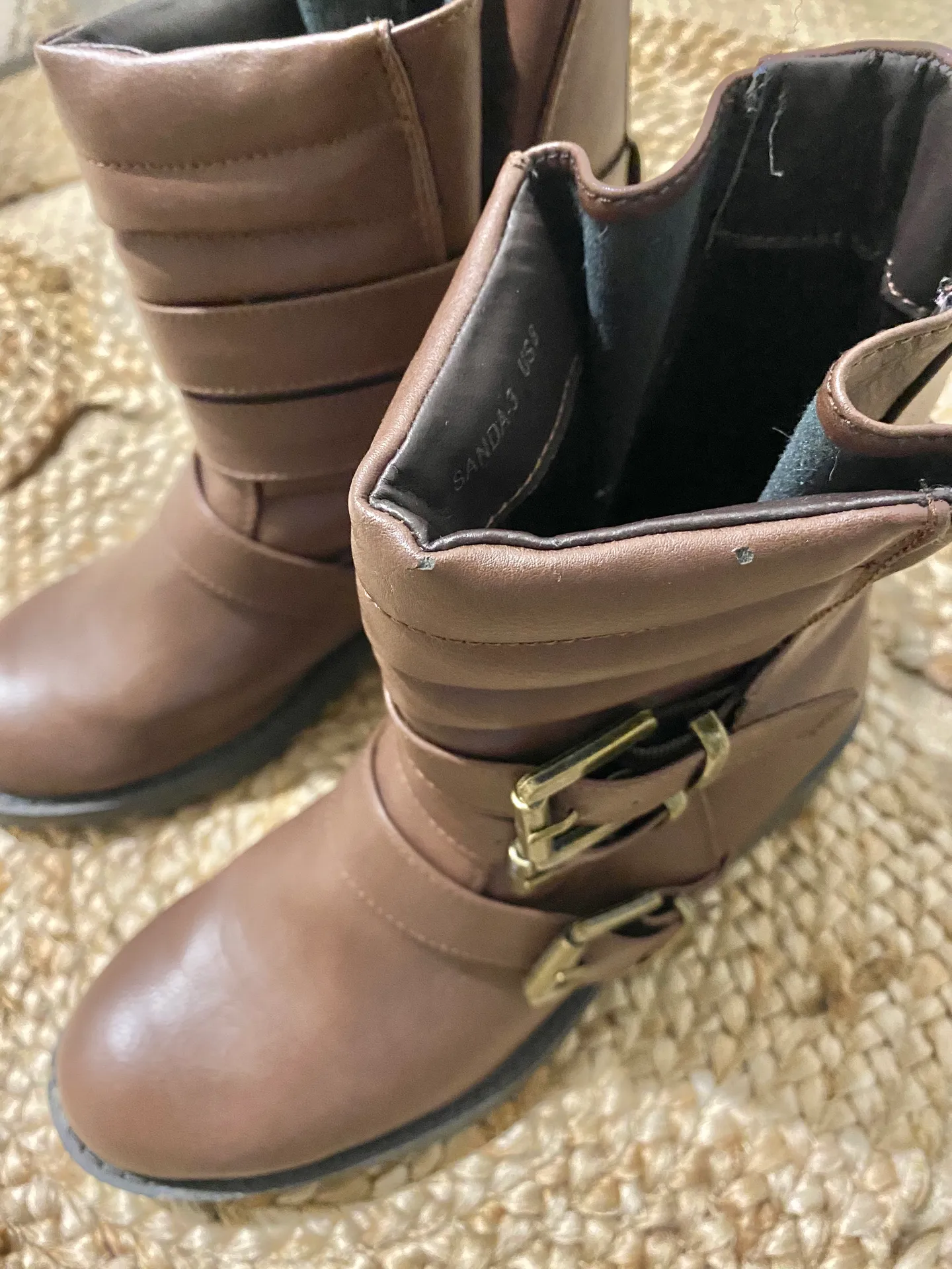 Design By Jacobies | Brown Boots Size 8 - Image 5