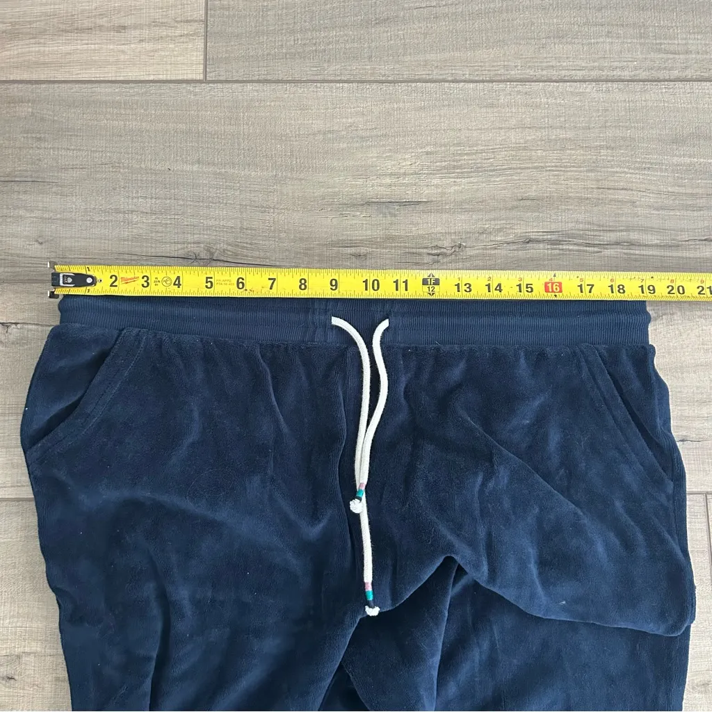 Marine Layer Moonlight Velour Jogger Pants Navy Blue XL - Image 10