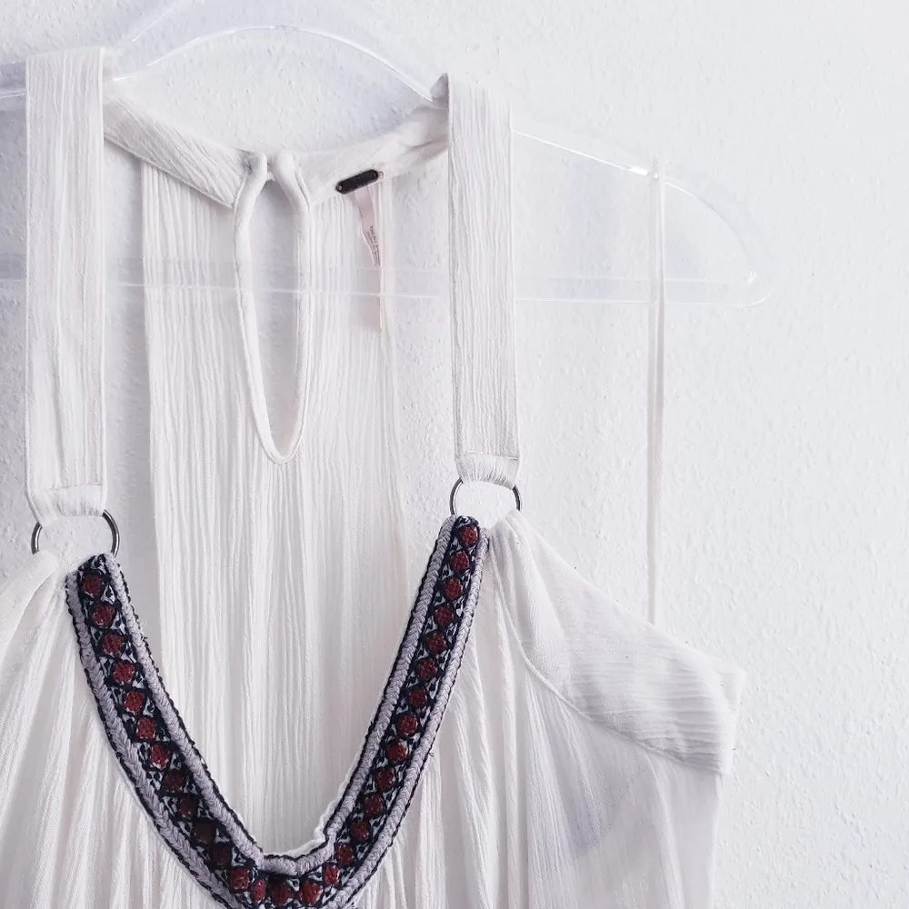 Free People Halter Aztec Bohemian Romper - Image 3