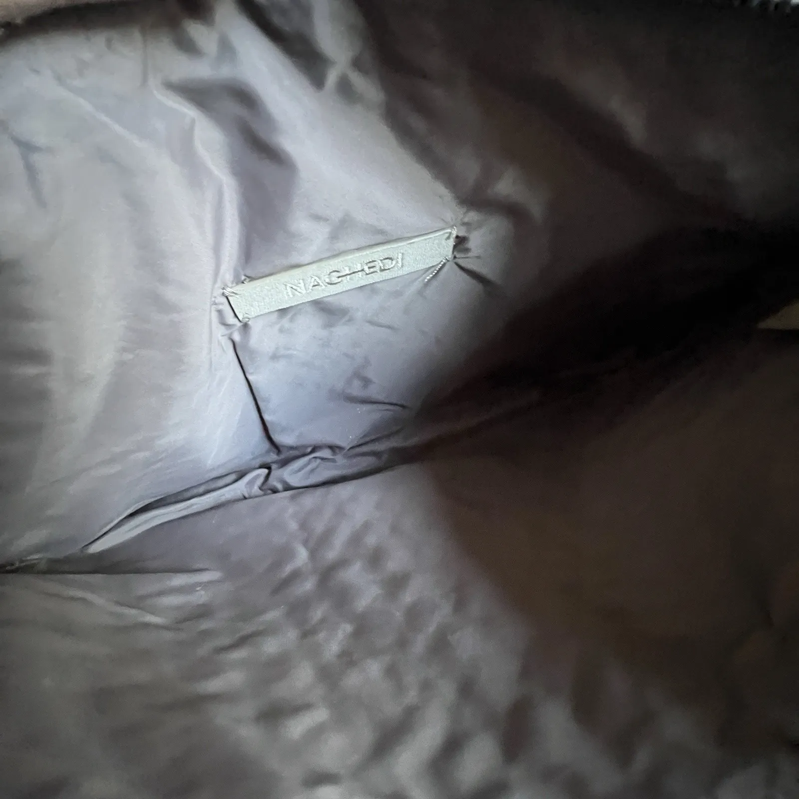 Naghedi St Barths Woven Neoprene Cosmetic Pouch Set of 2 Tan Travel Makeup Bag - Image 10