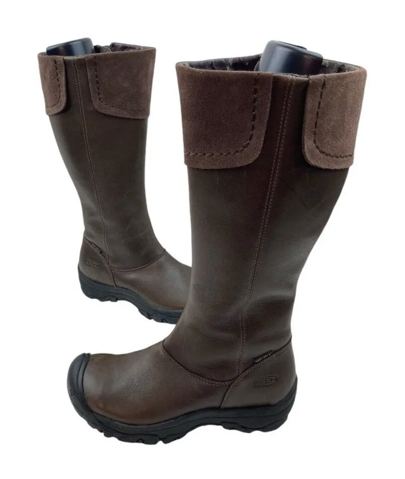 Keen Laken Boots Brown Leather Tall Equestrian Riding Ranchwear Waterproof EU 35 - Image 1
