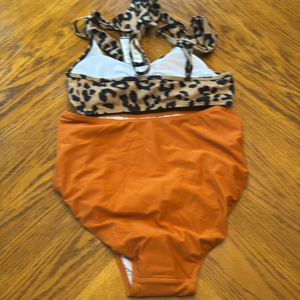 Summer Mae
Maternity Criss Cross High Waist String Two Piece Pregnancy Swimwear Brown Size undefined - Image 8