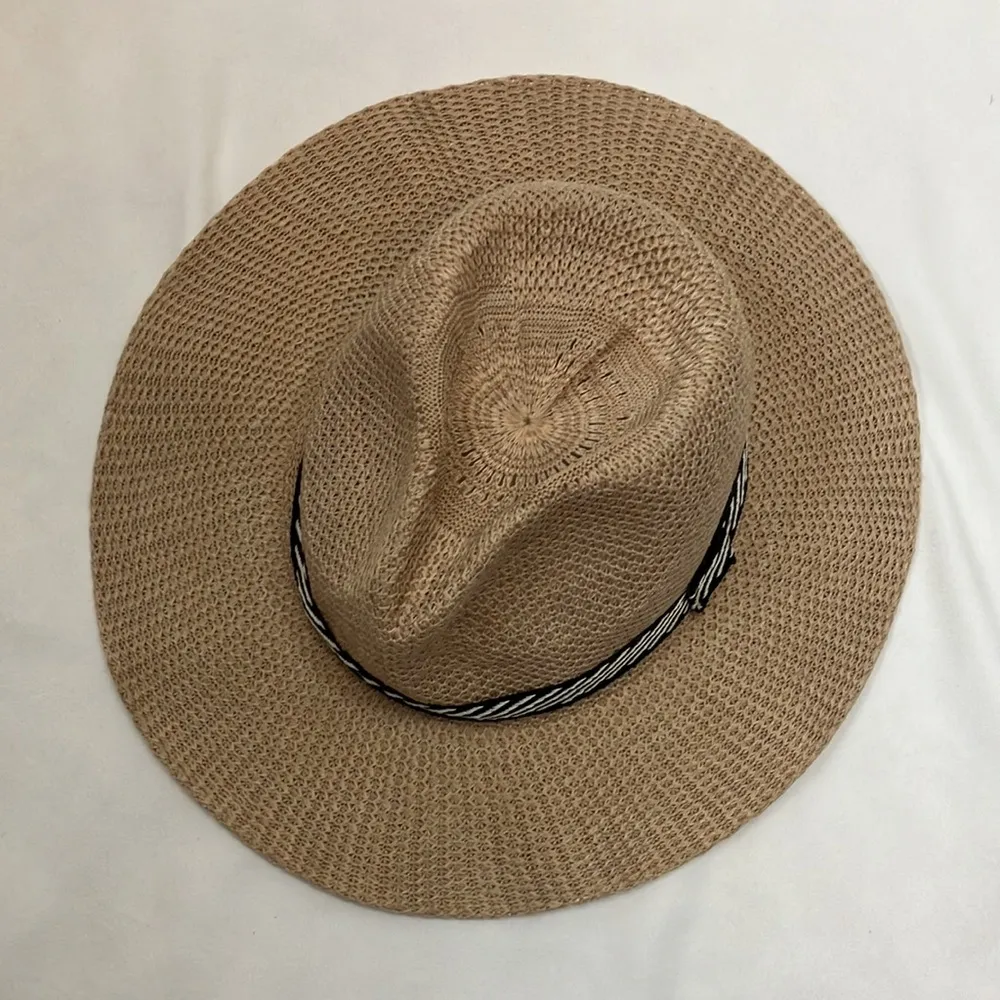 Woman’s lightweight fedora hat Tan - Image 4