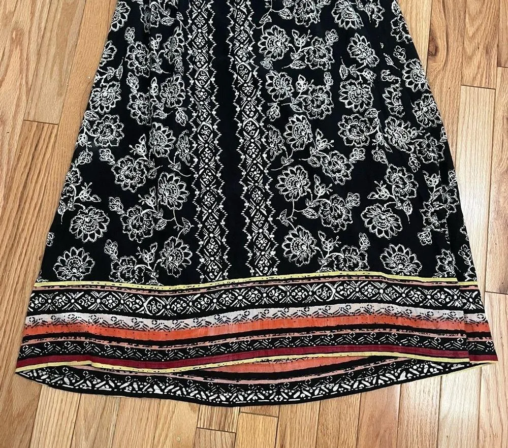 Angie Women's Printed Smocked Bodice with Halter Strap Maxi Dress. Size Small - Image 7