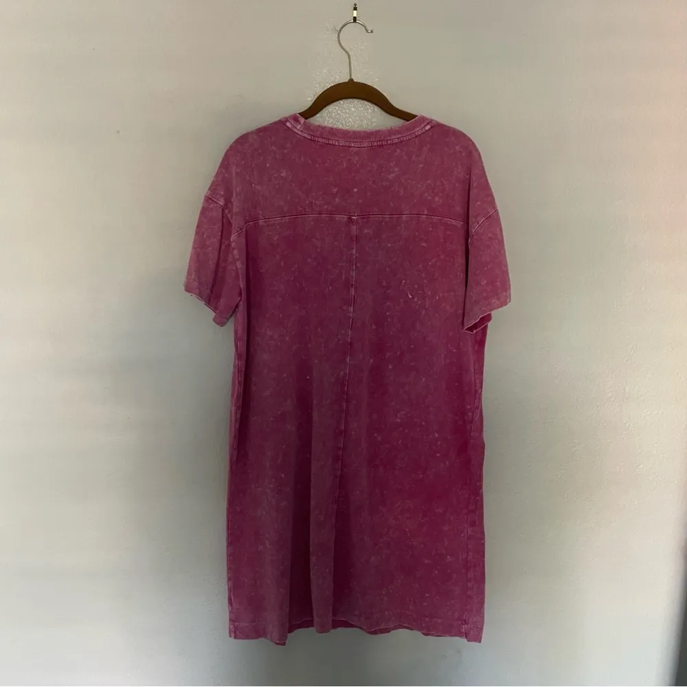 Old Navy Pink Oversized ‘vintage’ tee dress - Image 4