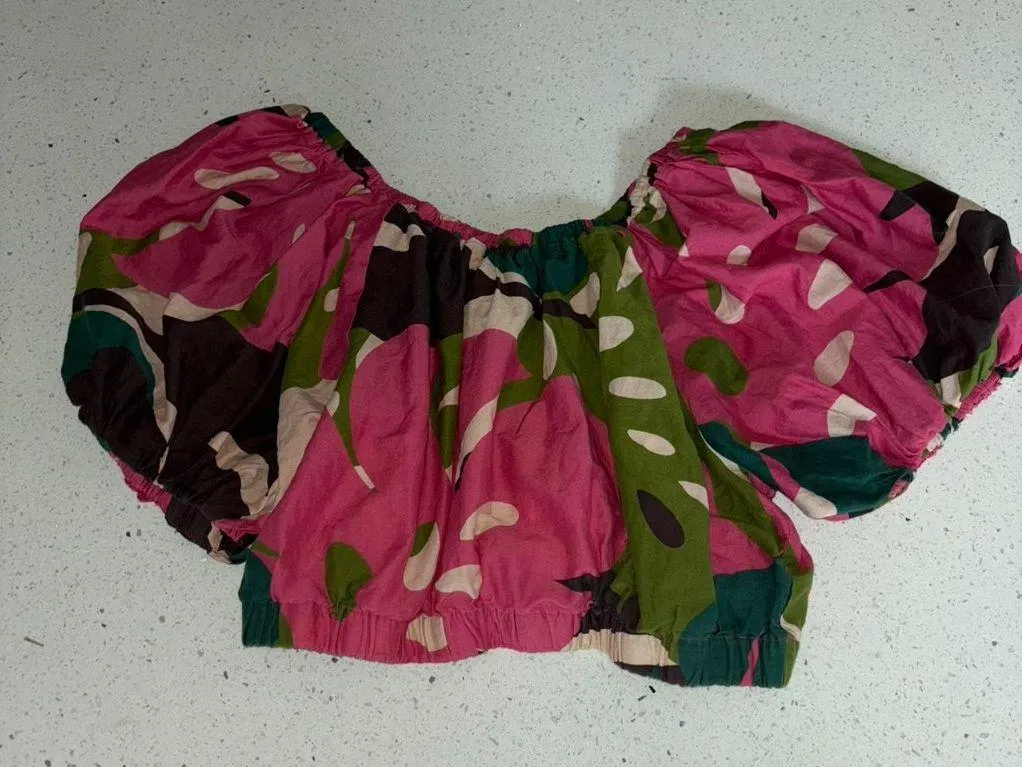 Velvet by Graham & Spencer Women's Britney Printed Silk Cotton Voile Top  - Image 3