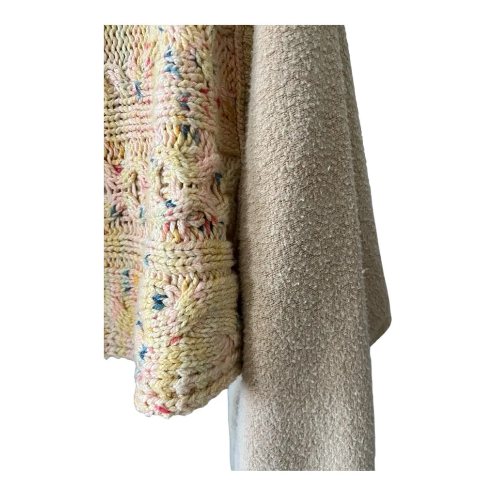 Free People Honey Cable Pullover Sweater Honeycomb Combo‎ Small - Image 6