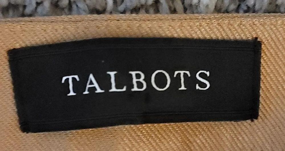 Talbots Tan Harvest Wheat Dalton Faux Suede Patch Skinny Ankle Pants 4 - Image 3