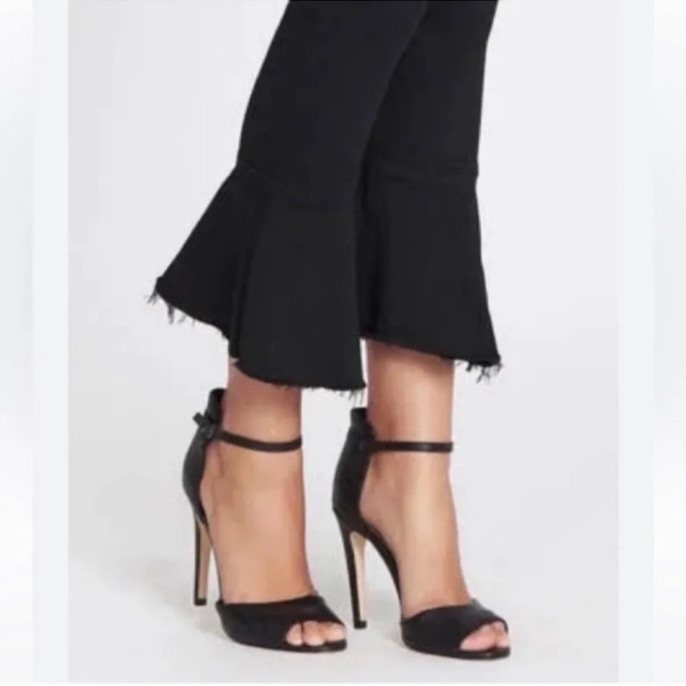 MOTHER The Cha Cha Fray Jeans In Not Guilty Size 25 Black - Image 4