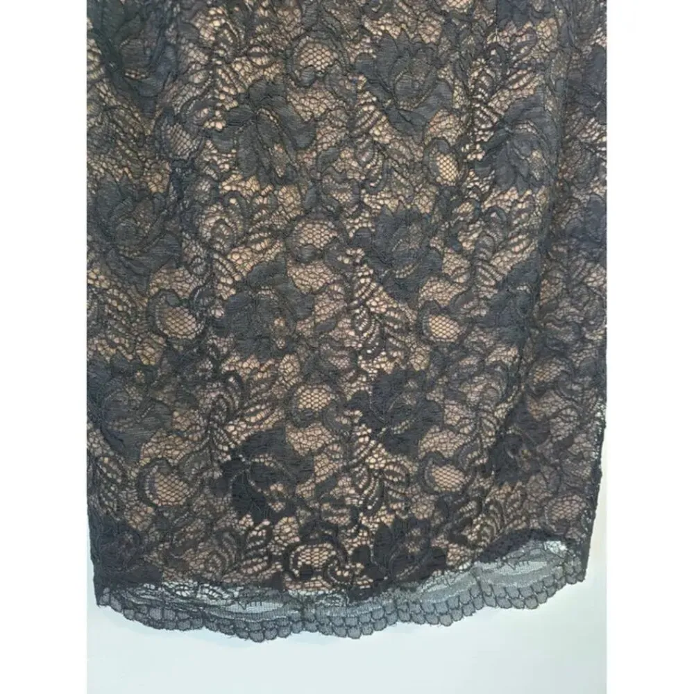 NWT Haute Hippie Black Lined Lace Sleeveless Beaded Dress Size 8 MSRP $495 - Image 8