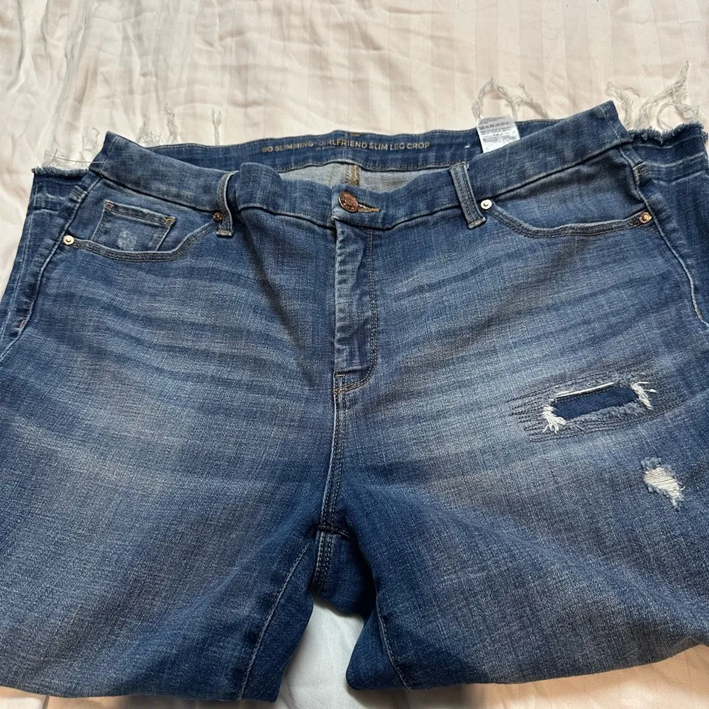 Chico's Blue Boyfriend Jeans Relaxed Fit - Image 6