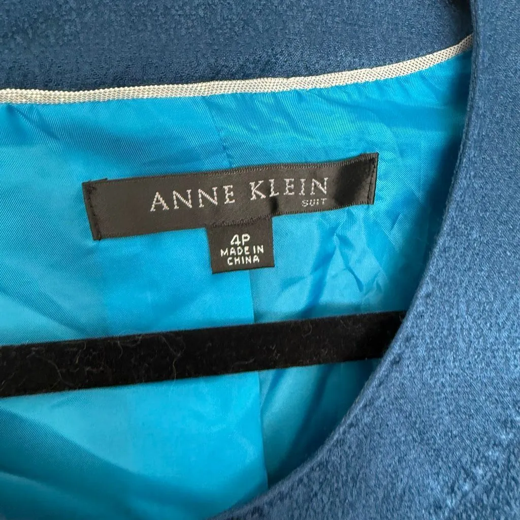 Anne Klein Women’s 4P Blue Jacket Career Office Core - Image 2