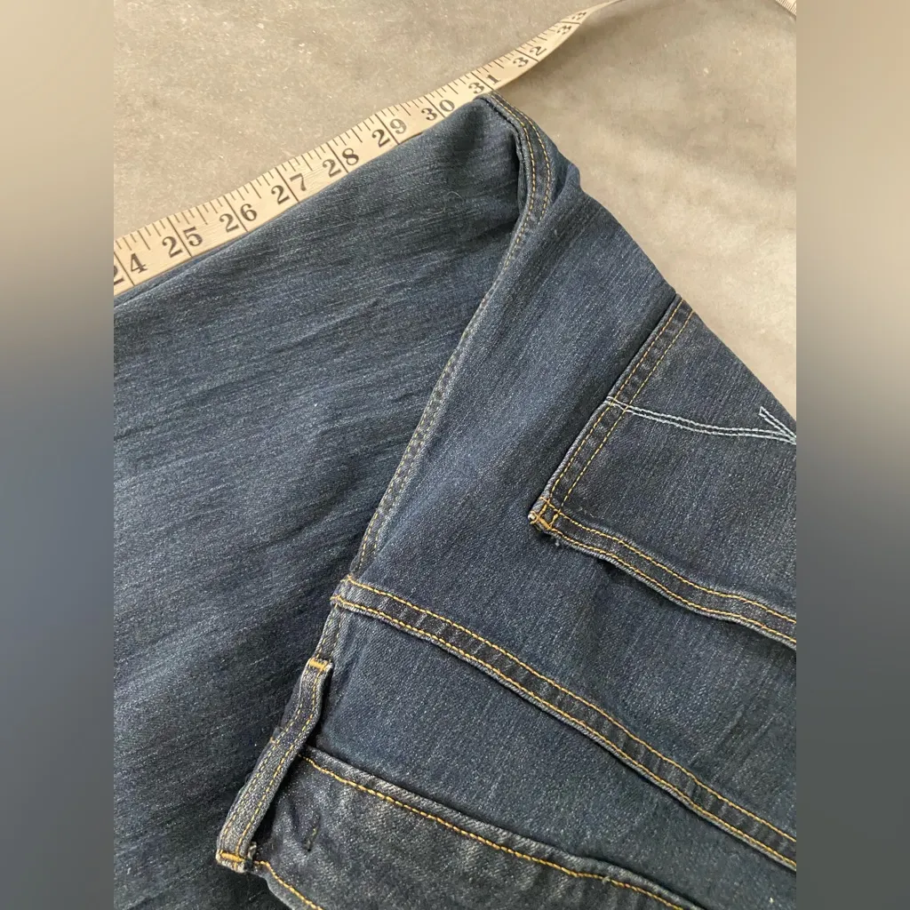 Eddie Bauer Size 16 Dark Wash Stretch Cotton Straight Leg Mid Rise Denim Jeans - Image 7