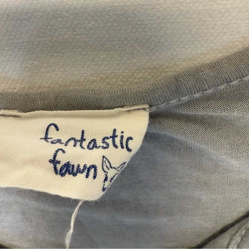 Fantastic Fawn Tie Dye Tunic Shirt blue gray white Women’s Size Medium boho - Image 4