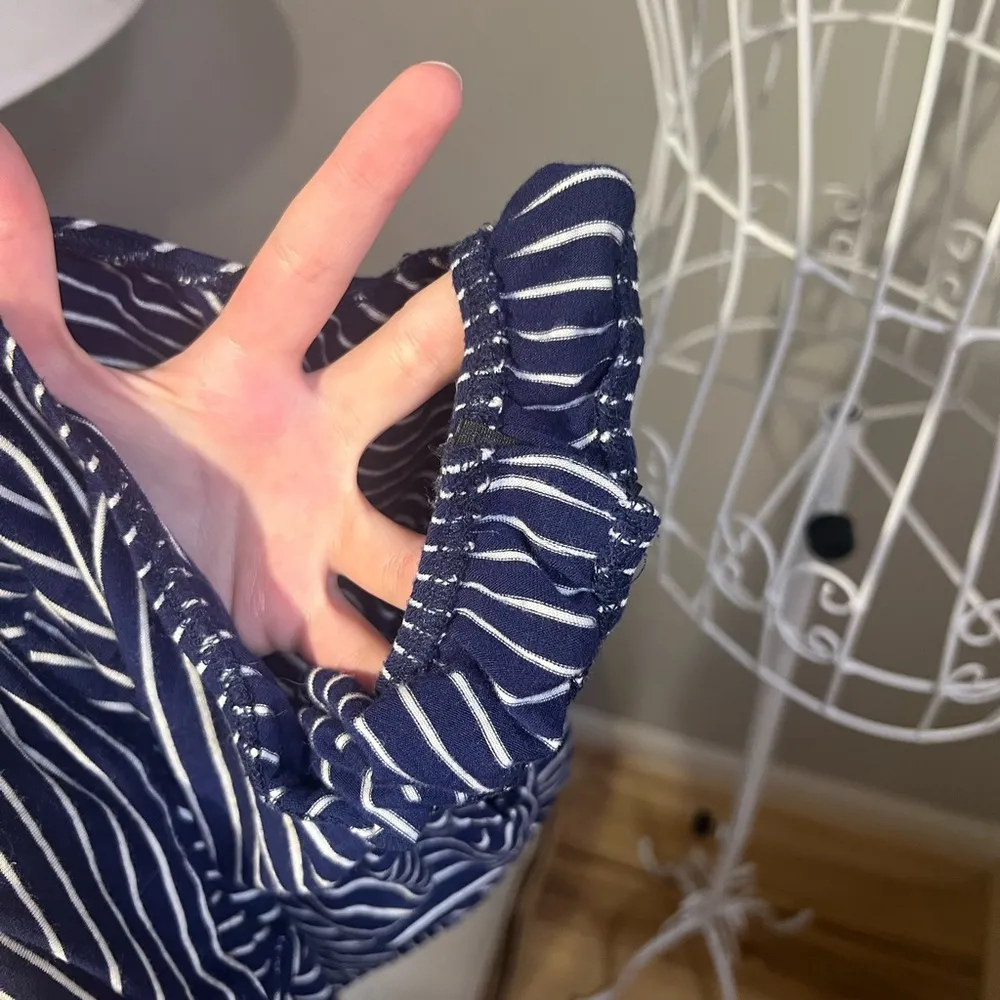 Gianni bini striped off the shoulder bodysuit size S - Image 5