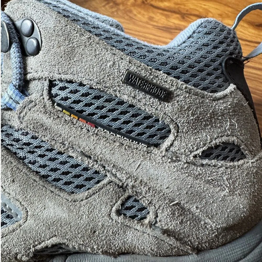 Merrell Boot Women 8.5 Gray Periwinkle Moab Ventilator Waterproof Hiking Boots - Image 10