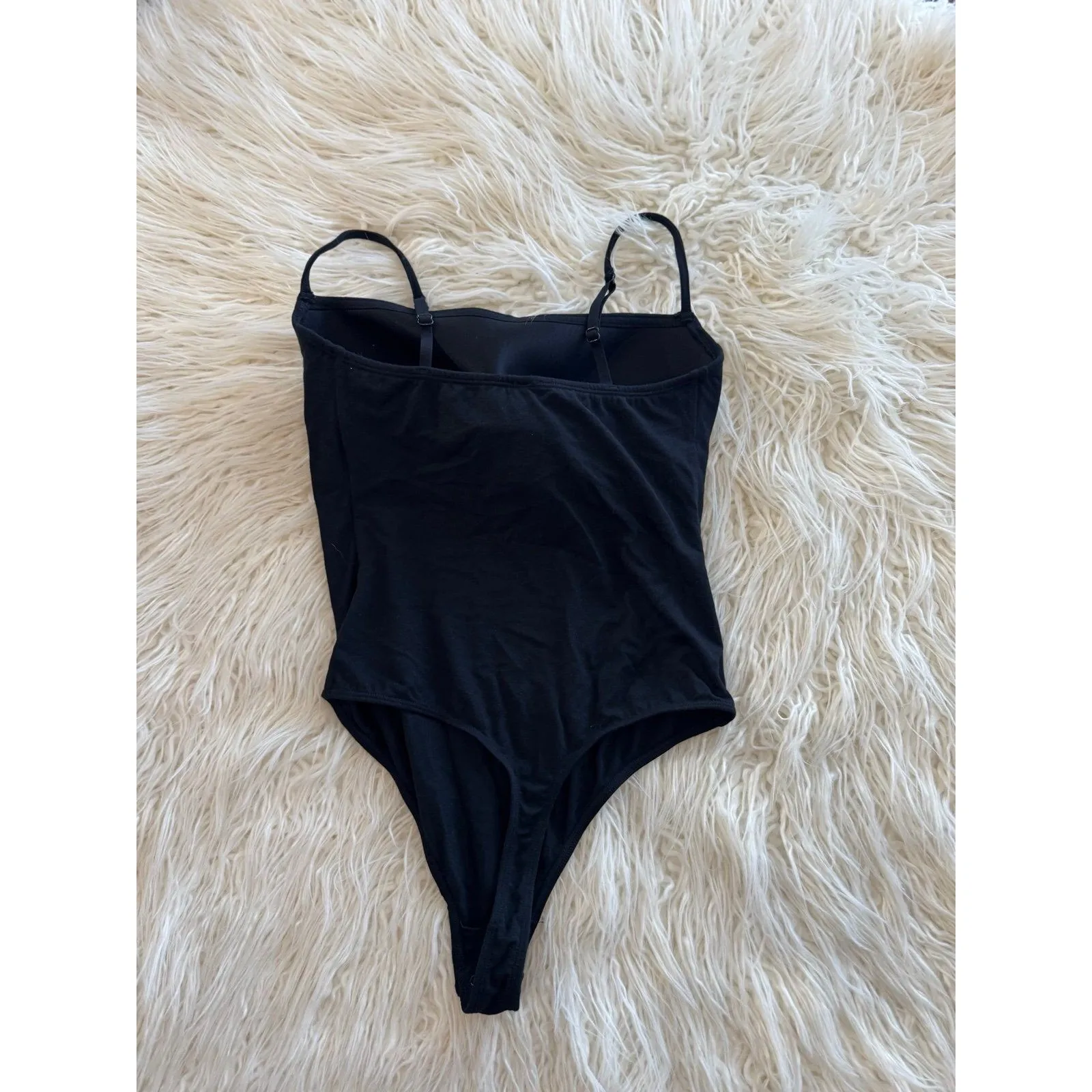 Skims Smooth Layers Scoop Neck Bodysuit Obsidian Size Small - Image 5