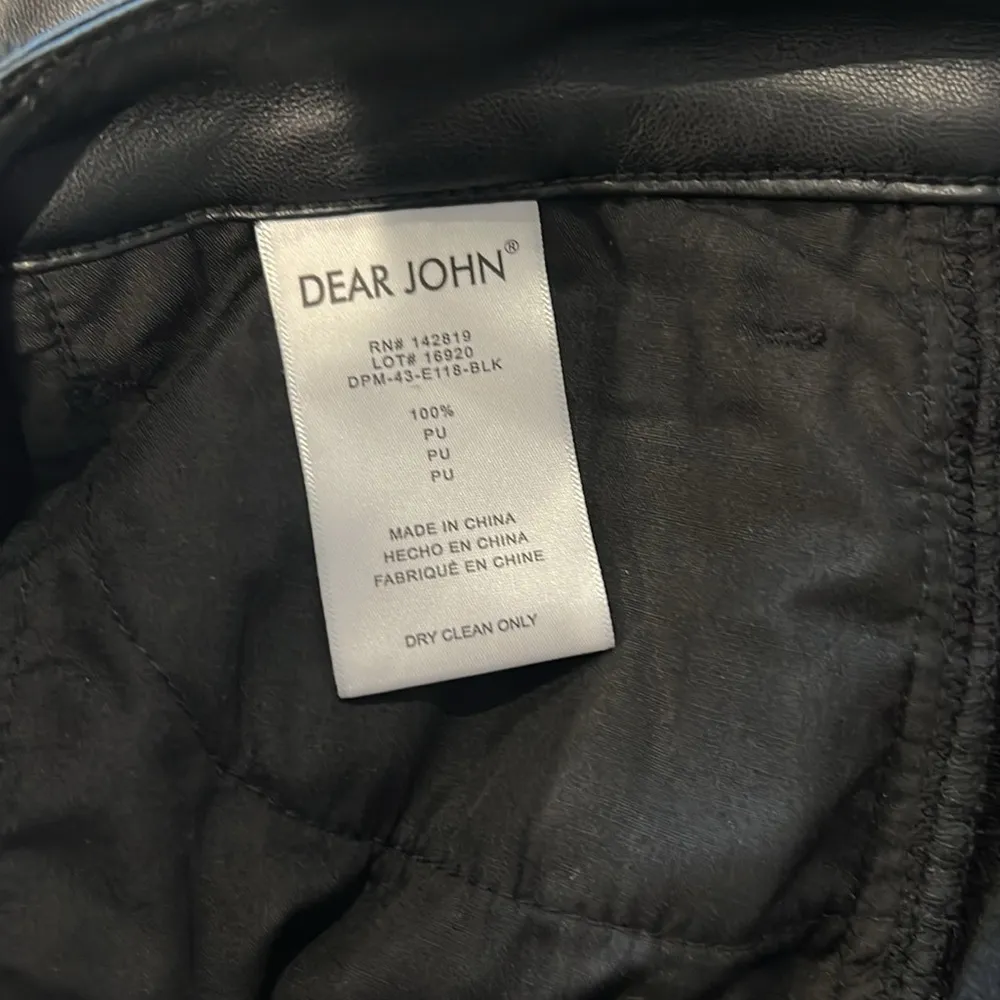 Jeanne Flare High Rise Cropped Flare Pants Vegan Leather Black - Image 8