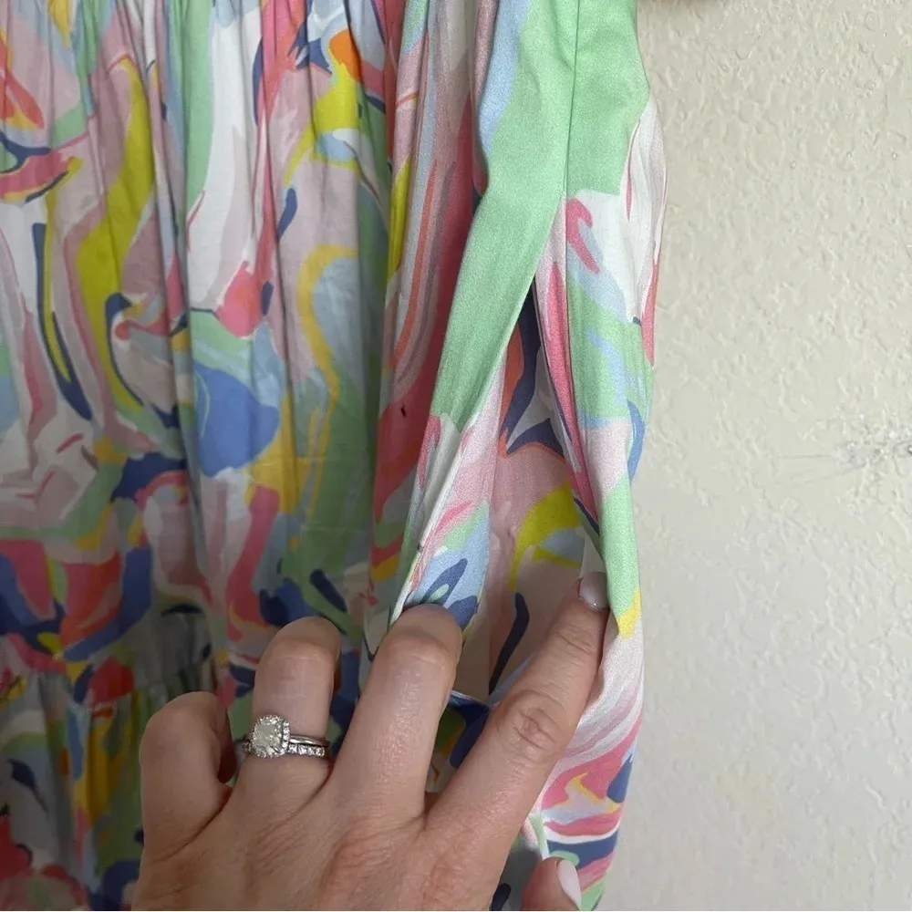 Crosby by Mollie Burch Izzy Dress Palm Beach Marble Multi Color - Image 6