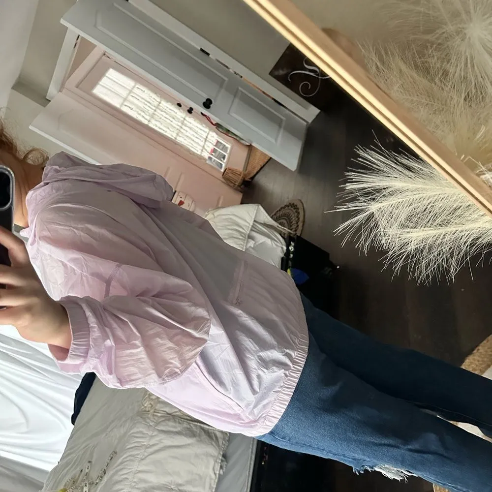 Athleta Women’s Small Dispatch Anorak Lilac Water Repellent Pullover - Image 5