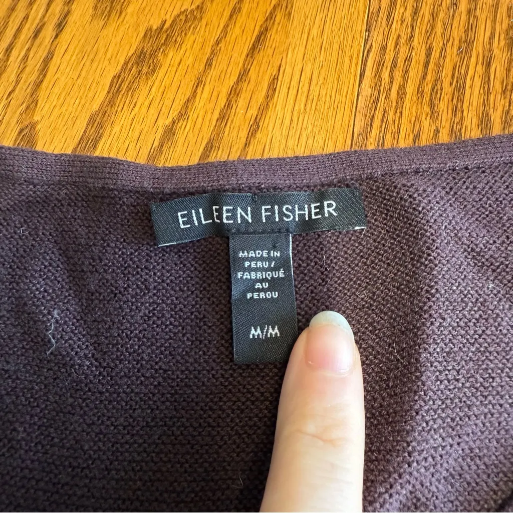 Eileen Fisher 100% Organic Cotton Tunic Size Medium - Image 2