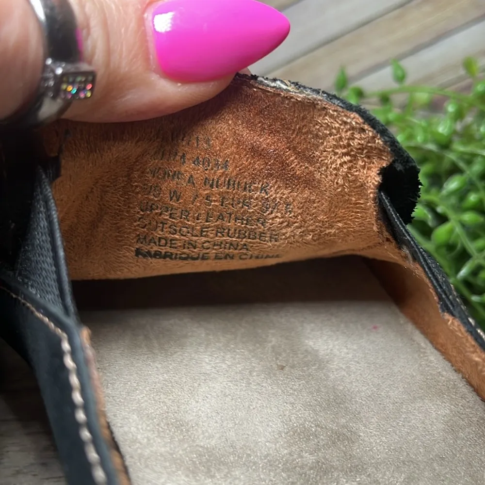 OLUKAI Nohea Nubuck 7.5 Slip On Loafers Leather‎ Comfy Minimalist Earthy Travel Black - Image 7