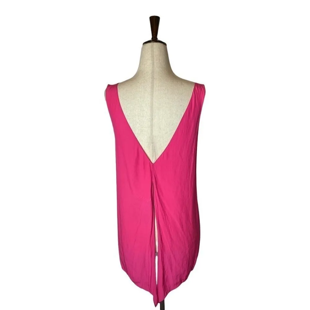 Ramy Brook Pink Sleeveless River Open Back‎ Blouse Size S - Image 7